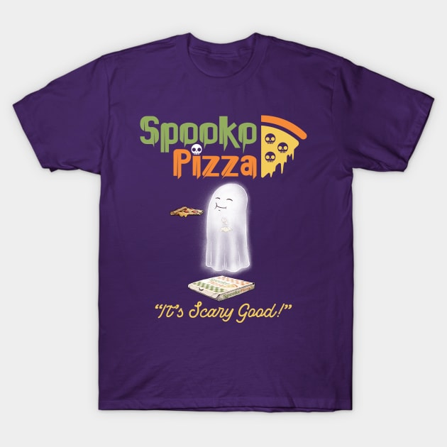 Spoke Pizza Stacked Logo T-Shirt by AJIllustrates